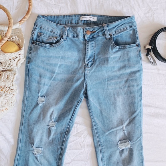 Encore distressed denim jeans - Picture 5 of 5